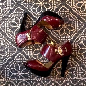 Michael Kors “Morgen Platform”: Deep Red